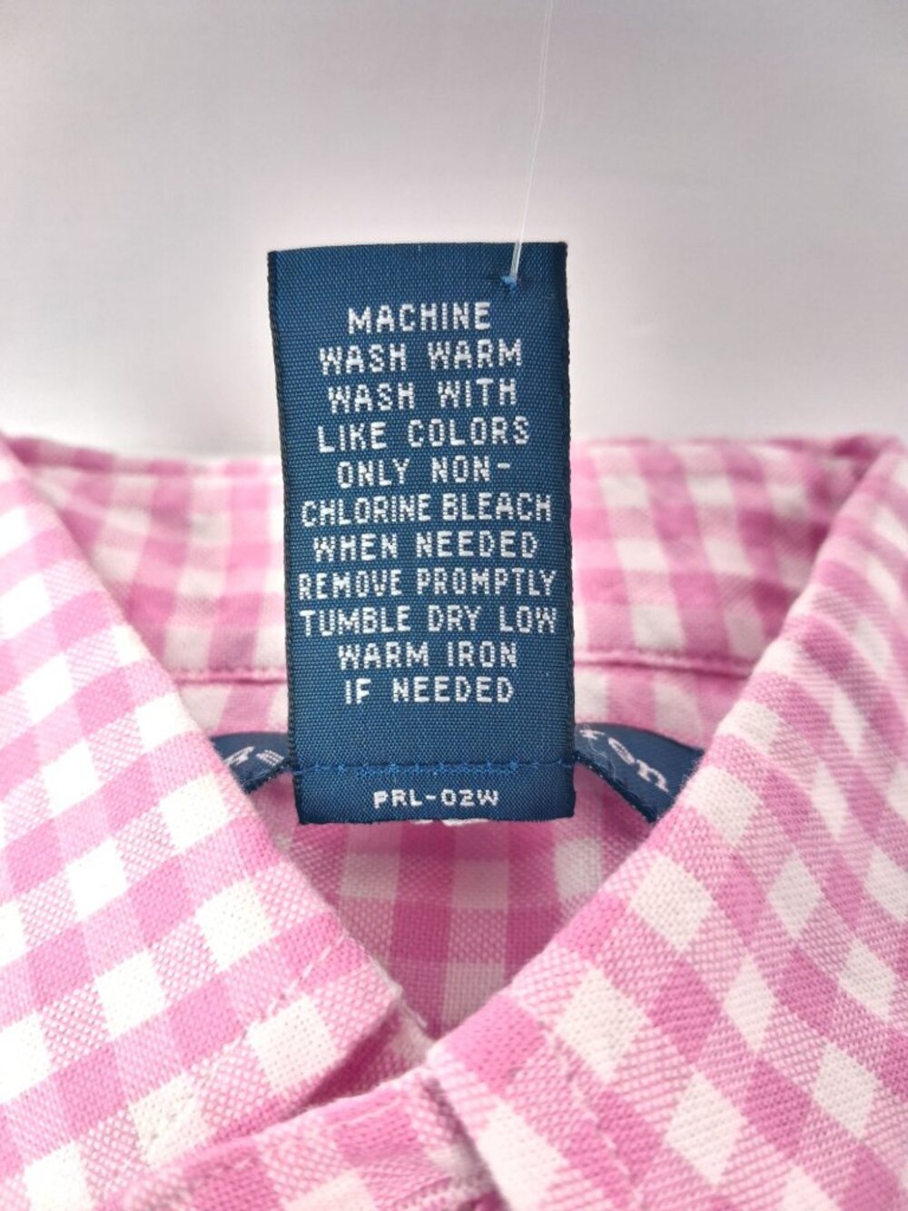 NWT Ralph Lauren Pink White Classic Gingham Cotton Poplin Boys Size M (10-12) - Picture 10 of 11